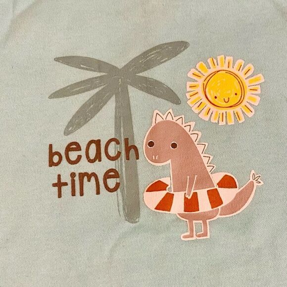 Chick Pea | Beach Time Dino Tank Onesie - Picture 9 of 11